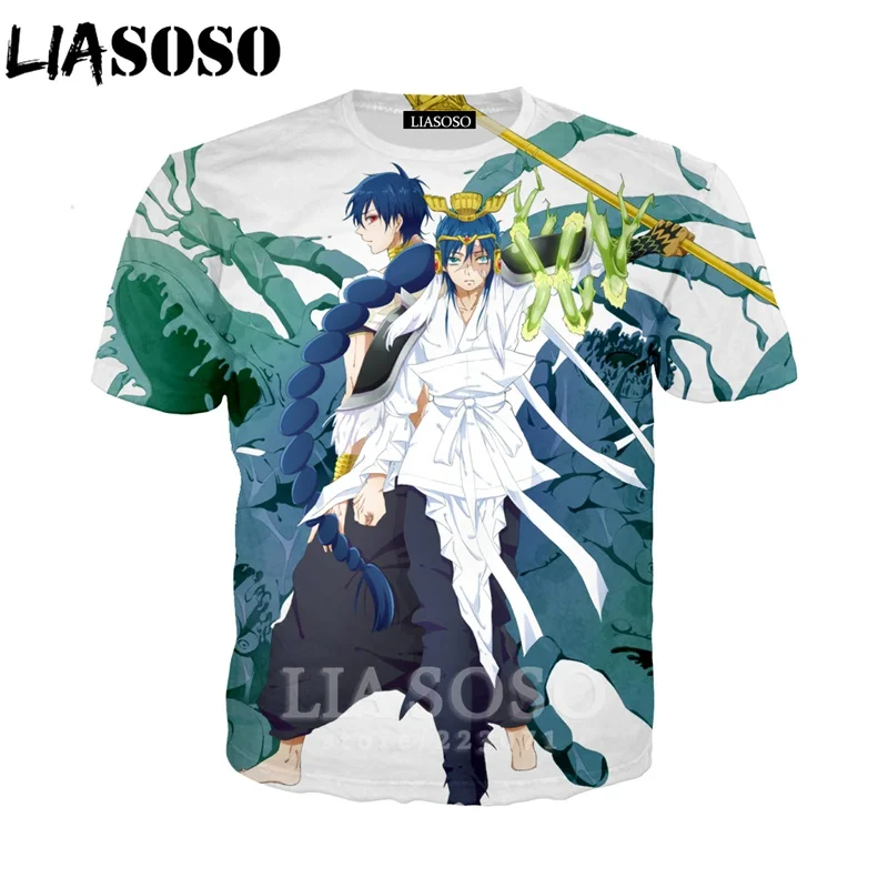LIASOSO Летний Новый Мужской Женский свитшот 3D принт аниме-МАГИ Лабиринт волшебной