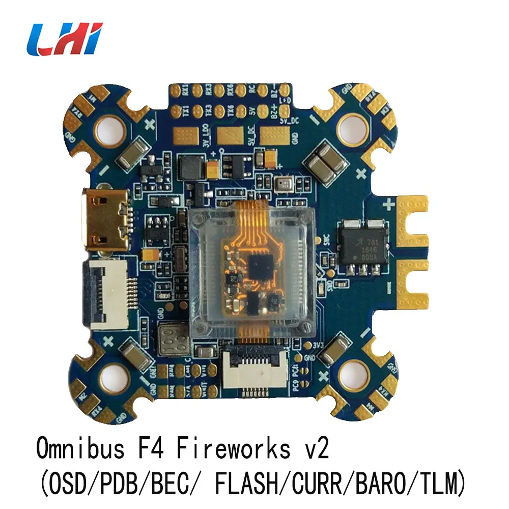 Omnibus F4 Fireworks v2 with Airbot Wraith32 V2 35A BLHeli_32 DSHOT, 32bit and OSD New Arrival Flight-model