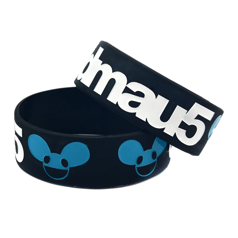 1 шт 1 Дюйм Широкий Deadmau 5 силиконовый браслет для музыкальных фанатов