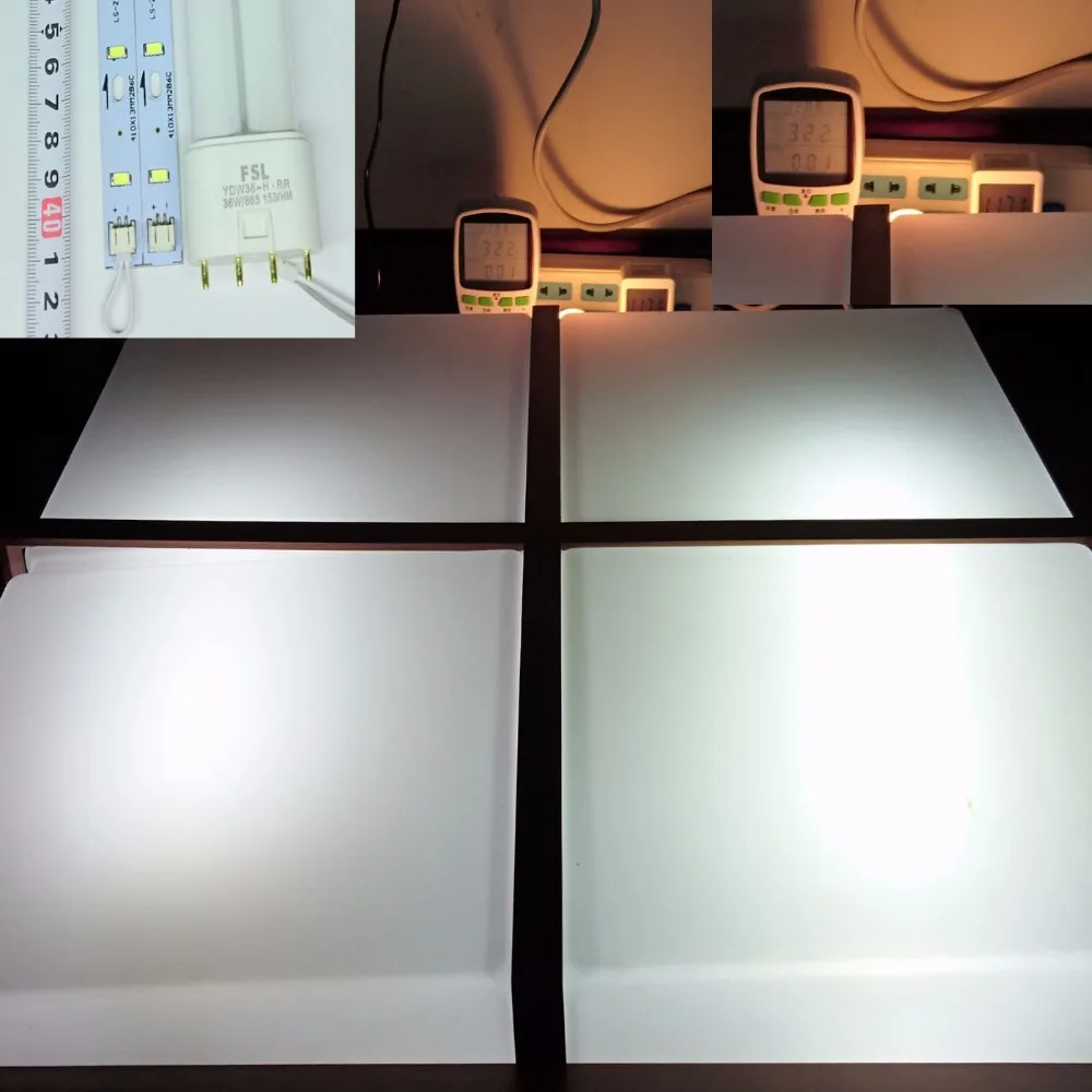 20 светодиоды дооснащения Панель (с LED Driver) заменить 24 Вт 2G11 (4-pin) компактный