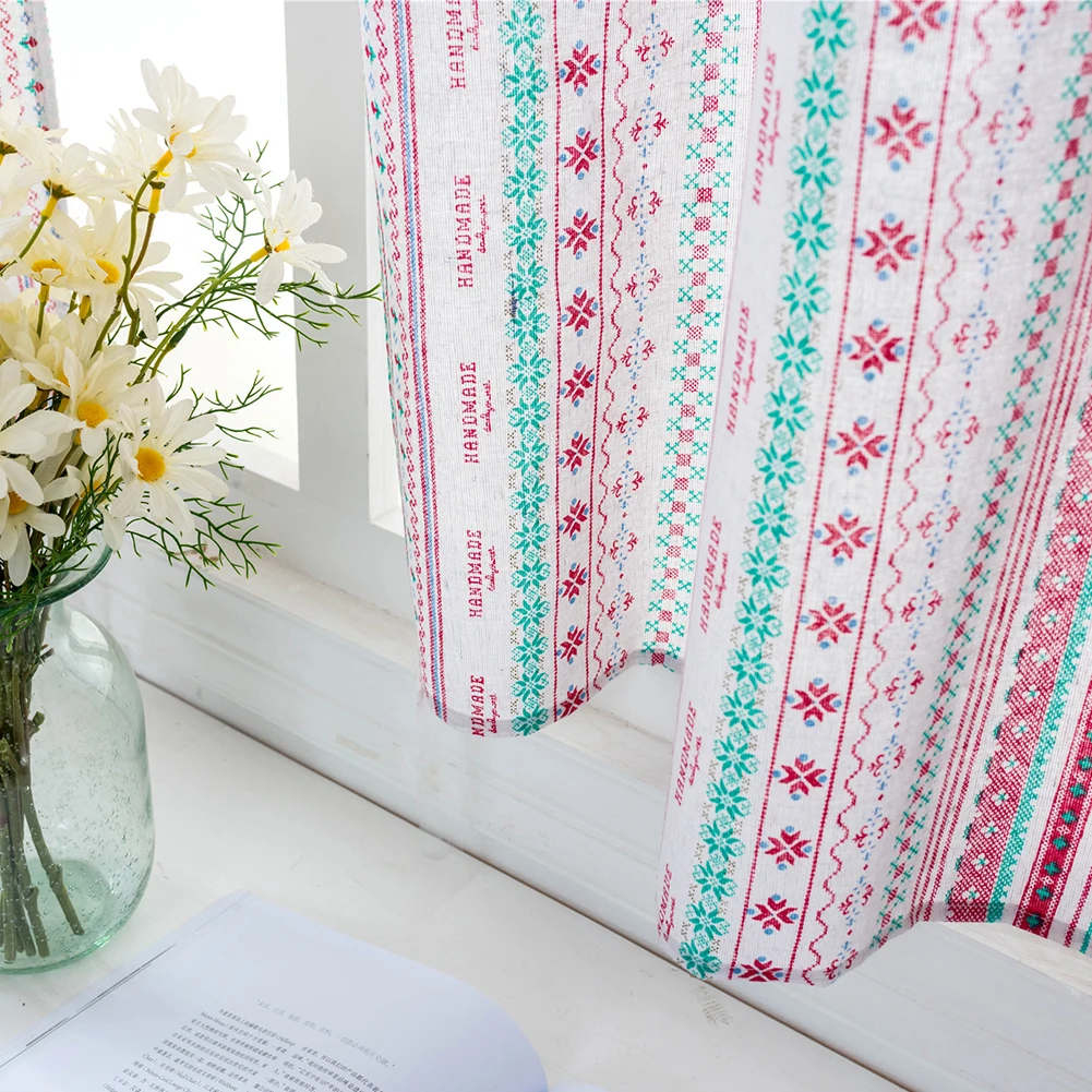 Модные домашние декоративные оконные шторы короткие занавеска для гостиной