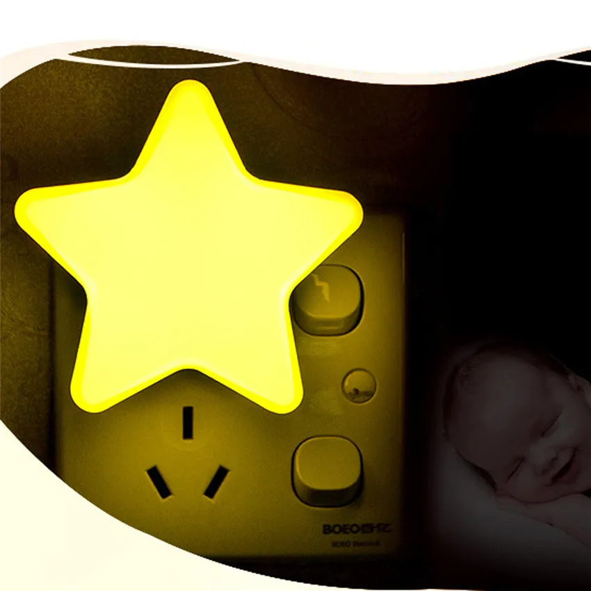 2019 портативная детская Милая лампа в форме лица со звездами светильник для