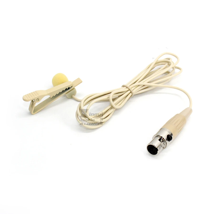 4 шт. мини XLR 3 Pin TA3F зажим для галстука микрофон петличный конденсаторный Mikrafon