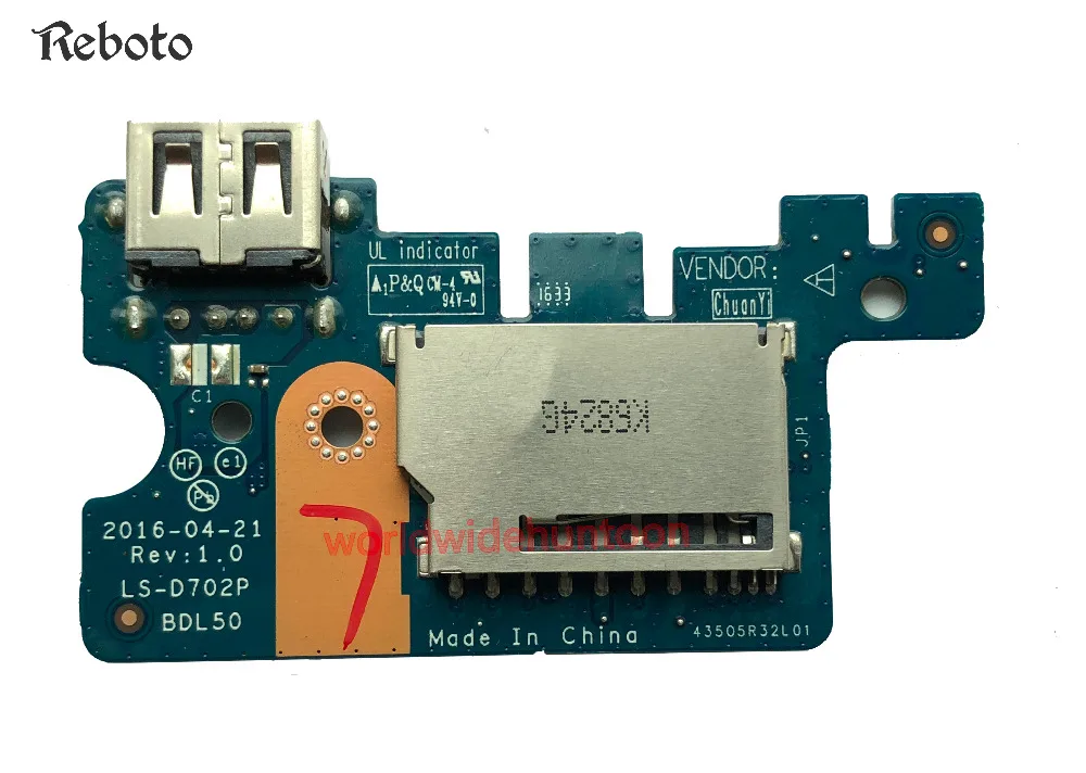 Плата для ноутбука USB и картридера с кабелем HP 15 AY PN BDL50 превосходное качество