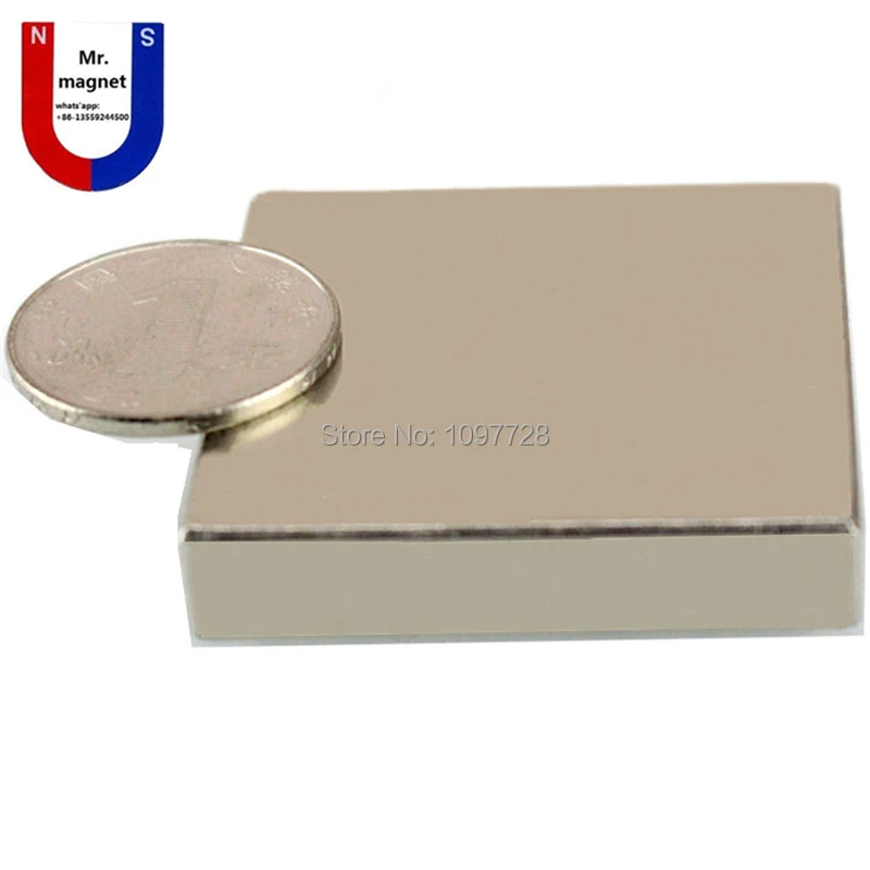 Супермощный неодимовый магнит 50 х50х10 мм NdFeB 5 шт. Магниты x 10 мм|10mm magnet|ndfeb magnetmagnet 10mm