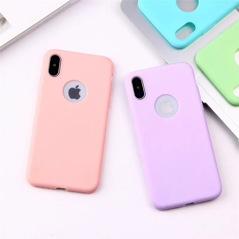 Тонкий матовый чехол ярких цветов для iPhone 12 Mini XS Max X XR 11 Pro 5 5S SE 6 S 7 8 Plus 7Plus Мягкий