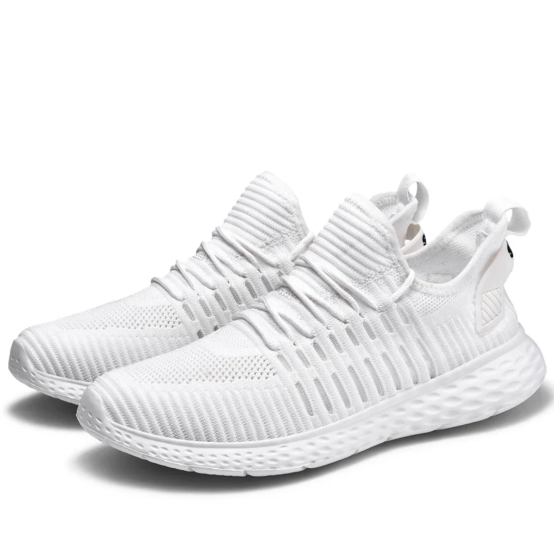 2019 летние новые кроссовки унисекс Мужские для бега с сеткой взрослых на шнуровке