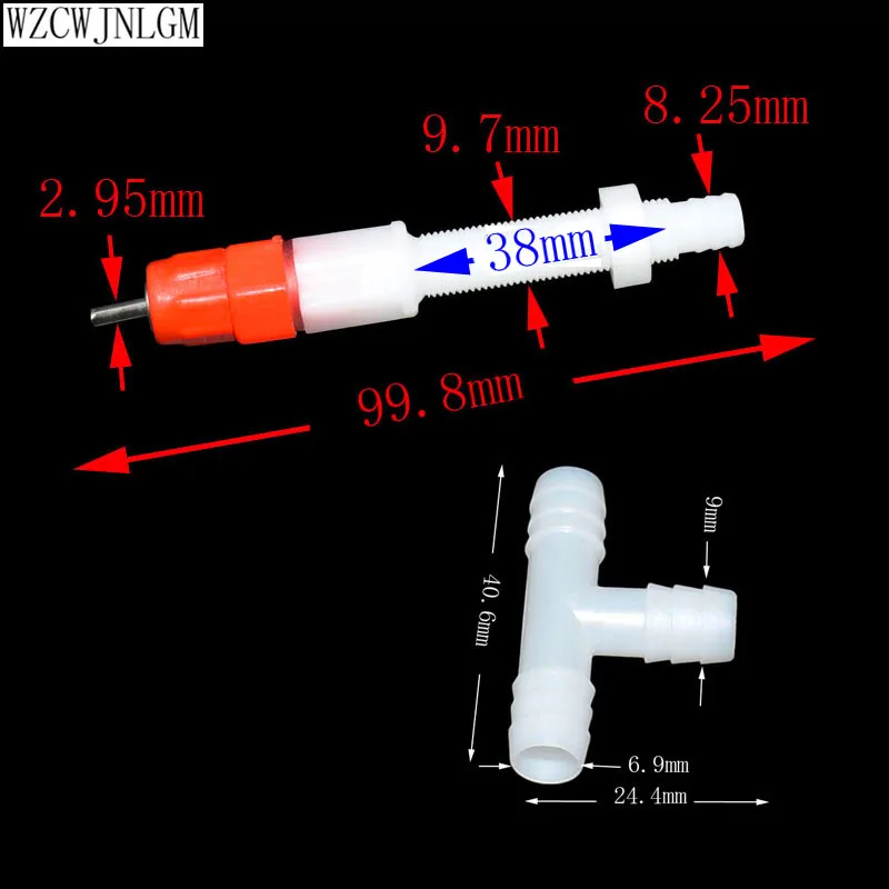 20 шт. 8 мм инструменты для кролика автоматический фонтан с длинной Медной