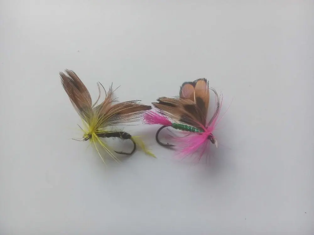 48 шт.-24 индивидуальных коробки приманка для ловли нахлыстом мух форели. | Спорт и