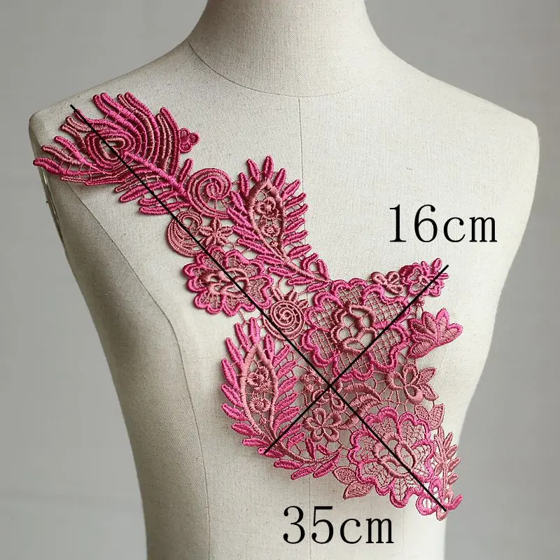 Бесплатная доставка (2 шт./лот) Высокое качество шитье цветочный мотив венозная