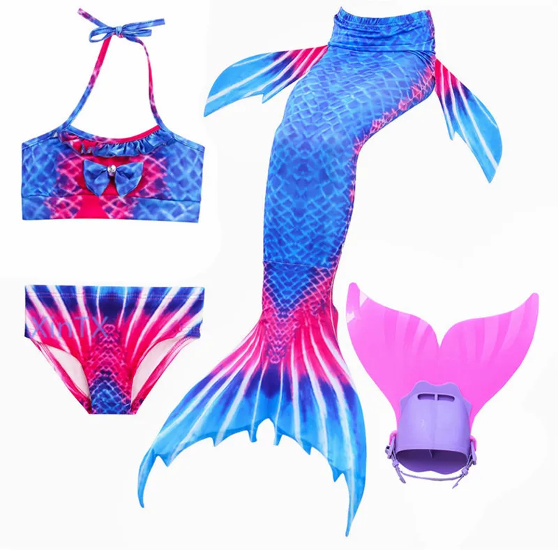 2018 детский купальный костюм Ариэль хвост русалки Моноласты хвосты для купания