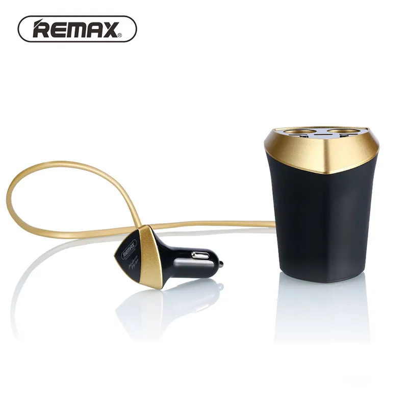 Remax 3USB Smart Car Cup Charger Cigarette Lighter Voltage Display Plug Socket Splitter For Iphone xiaomi | Мобильные телефоны и