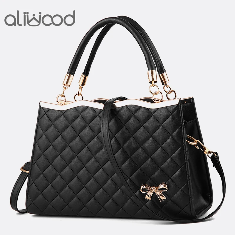 

Aliwood Diamond Lattice Women's Handbags Europe Casual Tote Designer Women bag Retro Ladies' Leather Shoulder bag Crossbody Bags