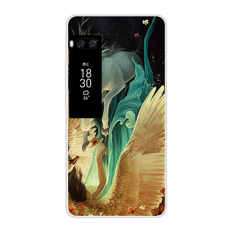 Роскошный ТПУ чехол для Meizu Pro 7 Plus задняя крышка 5 дюймов прозрачный кактус