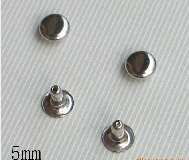 

5mm 1000sets Round Double Cap Rapid Rivet Studs Punk Rock Rivets Nailheads Spike Free Shipping Wholesale