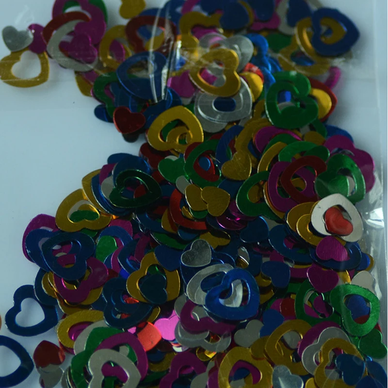 7 мм 12 Любовь Сердце посыпать Конфетти Свадьба годовщина помолвка свадебный душ