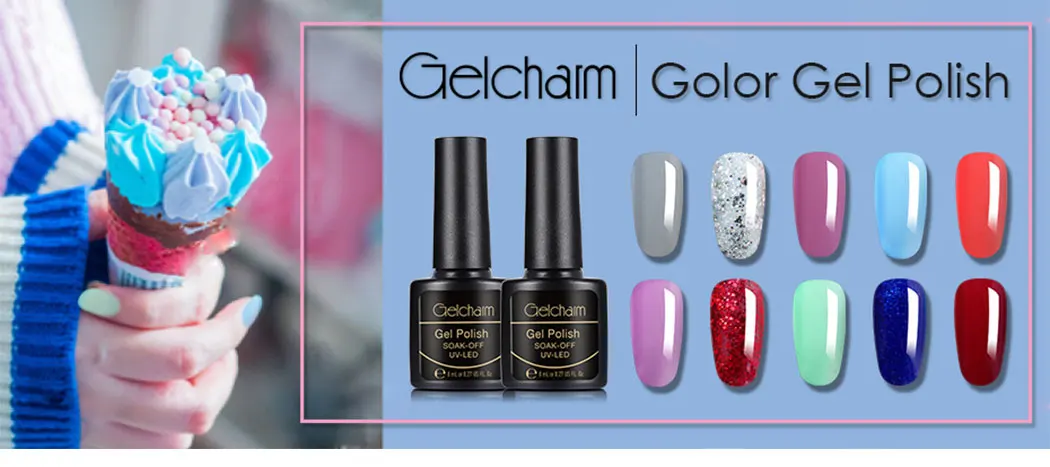 8ml Pure Color Nail Polish Soak Off Semi Perment UV LED Glue Nail Polish Lucky Lacquer Top Base Primer Hybrid Stamping Paint