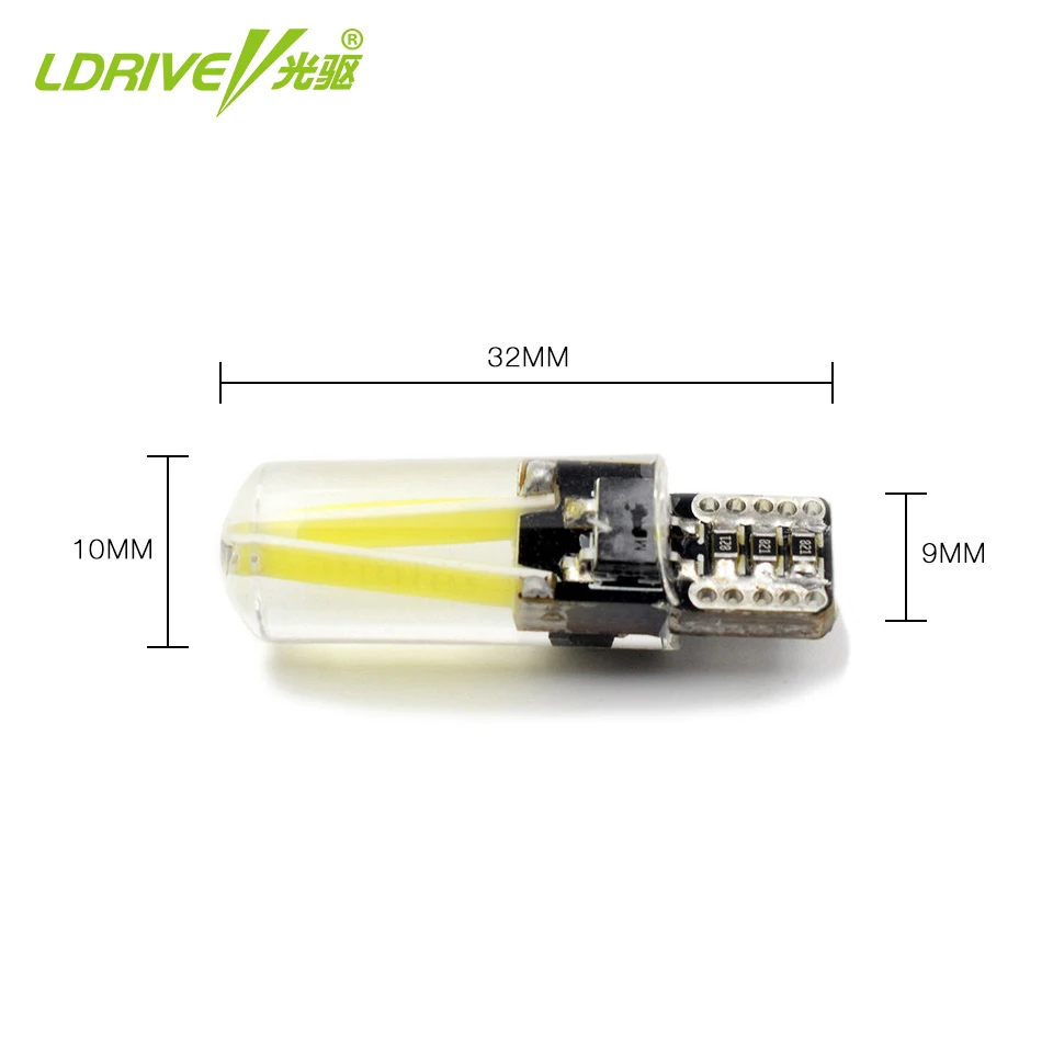LDRIVE Canbus безотказный 12 В 2 3 Вт Светодиодный силиконовый светильник T10 3000 К 4300 6000
