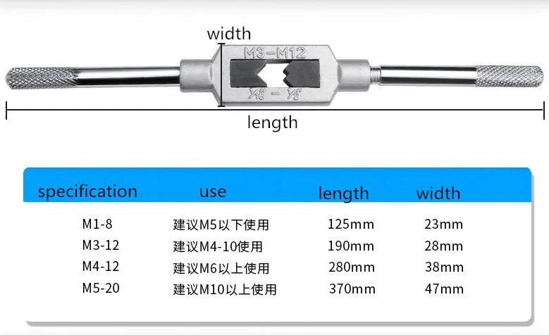 1 шт. регулируемый держатель ручного крана Метрическая ручка с резьбой резьба