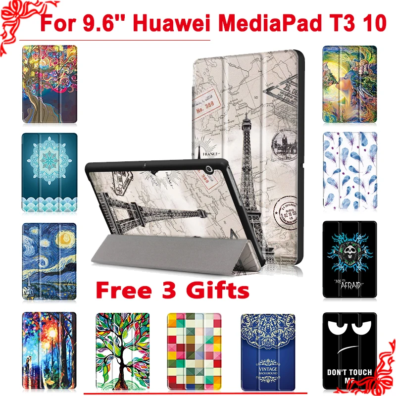 Чехол для Huawei MediaPad T3 10 AGS L09 L03 9 6 &quotпланшетный ПК Тонкий чехол Honor Play Pad 2 +