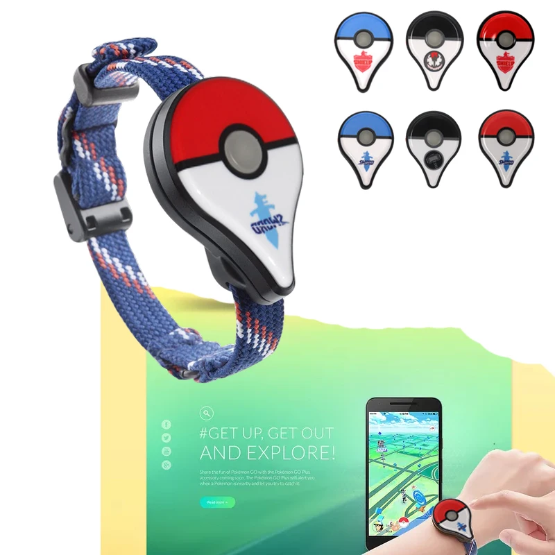 Для Pokemon Go Plus bluetooth браслет часы игровые аксессуары для nintendo GO шары умный