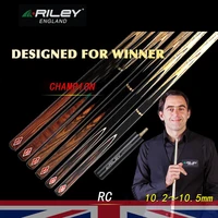 riley rc series snooker cue 34 split cue 10 2 10 5mm blue diamond tip professional ebony butt billar with excellent extension