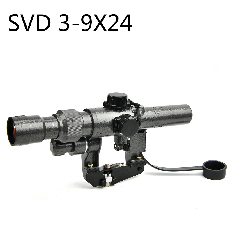Драгунов SVD POS 3-9X24 подсвеченный красным охотничий прицел стеклянный тактический прицел оптика прицелы стрельба автомат АК