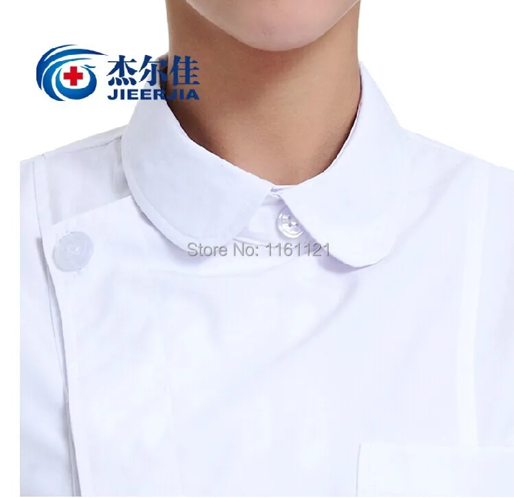 2015 New Limited Women Woven Summer Women's Nurse Working Uniform for Work In Hospital Lab Coat Long Gown Short Sleeve Color |