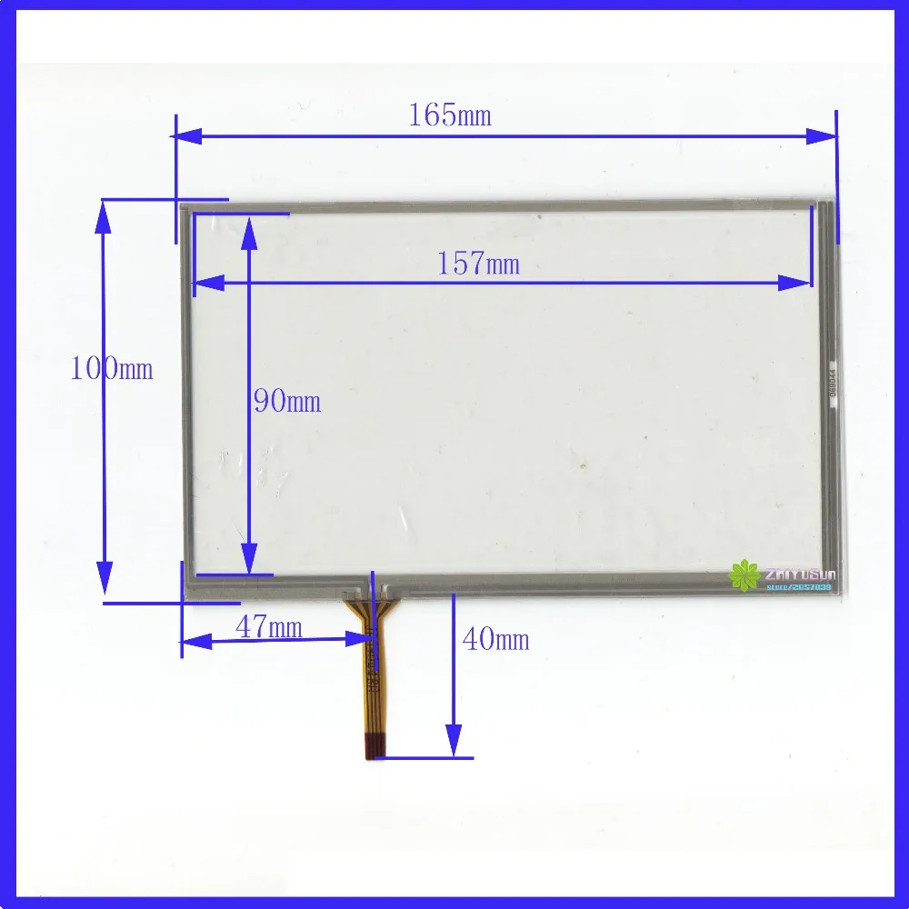 ZhiYuSun 069044 165*100 7inch 4 lins Touch Screen For GPS CAR 165mm*100mm sensor glass for AT070TN92 | Компьютеры и офис