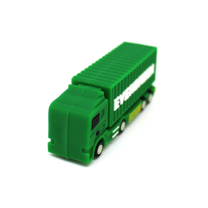 Милый мини мультяшный грузовик/контейнер Автомобильный USB флеш накопитель 128 МБ 4