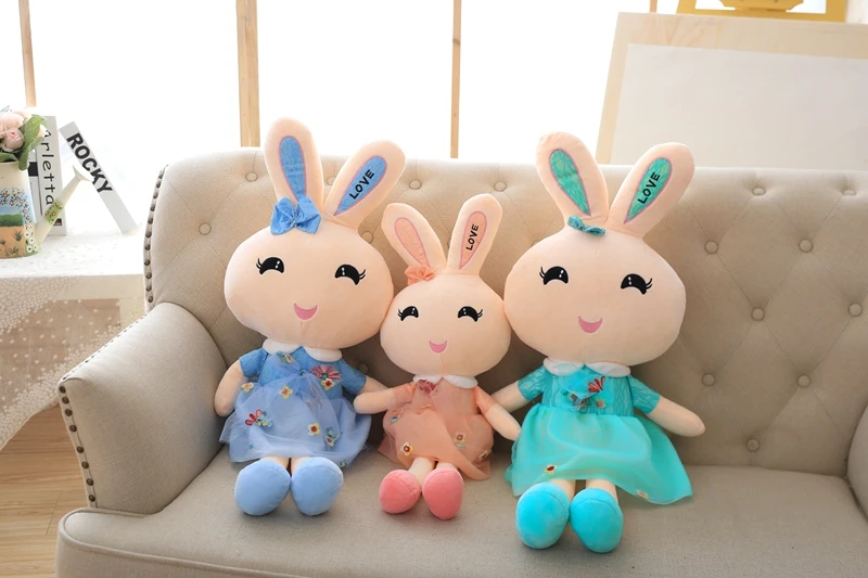 2018 Новое милое платье кролик красивый плюшевая игрушка кукла мальчик девочка