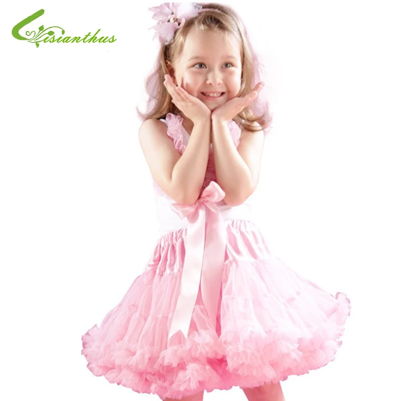 Шифоновые пушистые юбки-пачки для маленьких девочек Юбки принцессы летняя