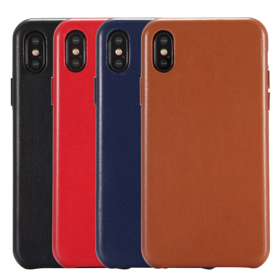 Чехол для телефона s для iPhone X, чехол из натуральной кожи, роскошный тонкий чехол на заднюю панель для Apple iPhone X XS Capa