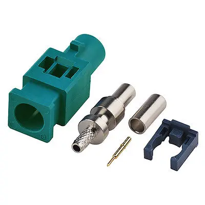 2 шт. Fakra обжимной разъем Waterblue/5021 Обычный кодирование длинная версия|fakra connector|l