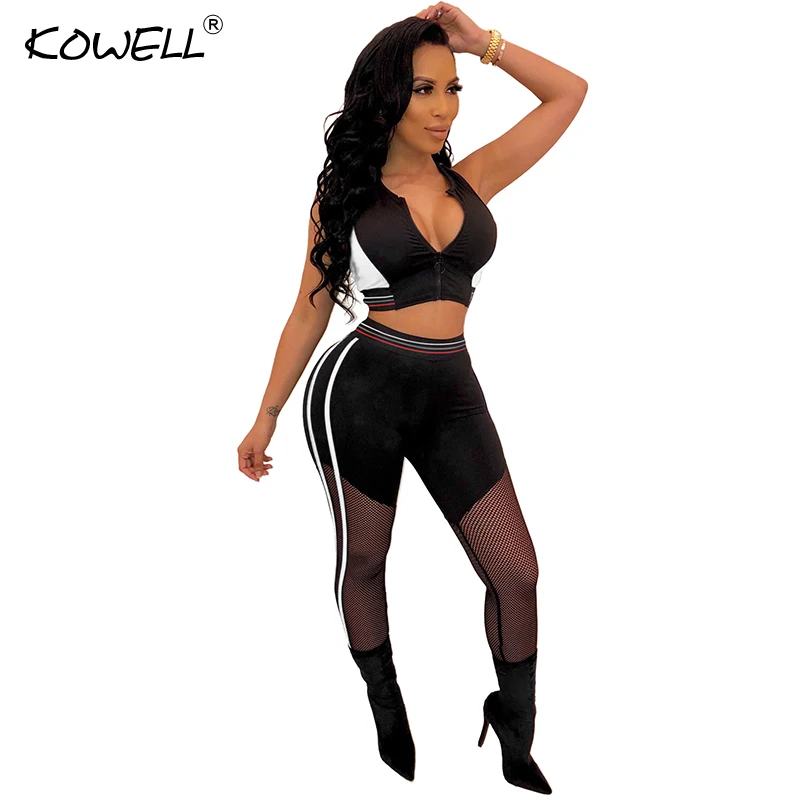 Комплект из двух предметов женский сетчатый пикантный укороченный топ без