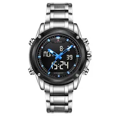 NAVIFORCE, кварцевые аналоговые часы, светодиодный, спортивные часы, мужские Брендовые Часы, роскошные армейские военные наручные часы, Relogio Masculino - Color: SBBE
