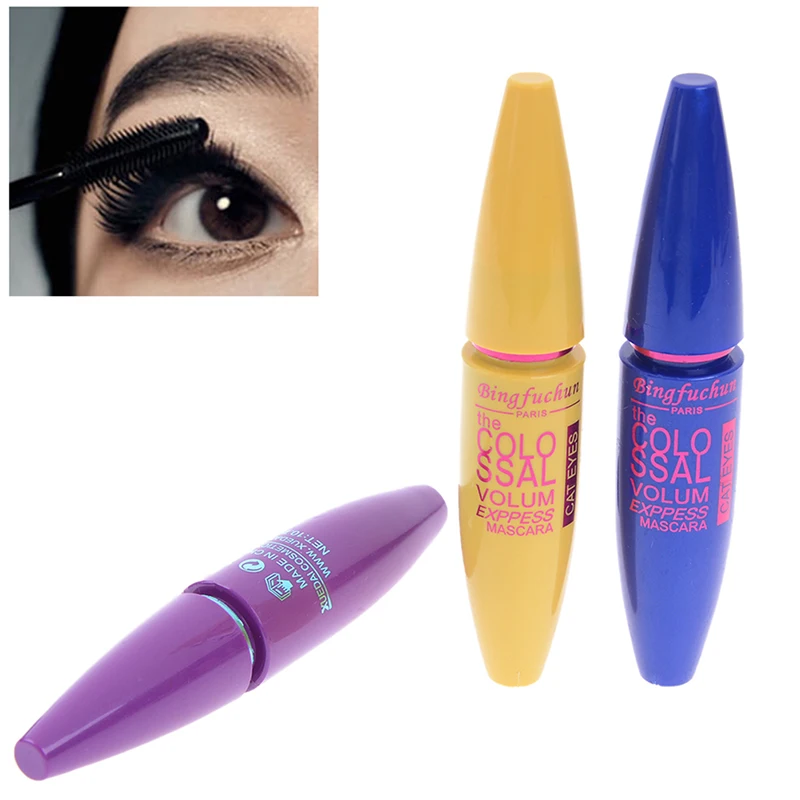 

Hot Black Mascara False Eyelashes Express Make Up Eyes False Lash Curling Waterproof Lengthener Makeup Mascara