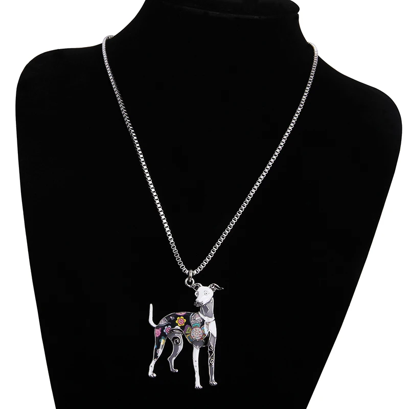 Marte& Joven, разноцветные ювелирные изделия Whippet, подарки для женщин, любимая собака, уникальная эмалированная коллекция домашних животных, подвеска для собаки, ожерелье