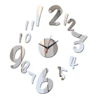 Новые кварцевые Современные часы для гостиной настенные часы винтажные Horloge Murale Duvar Saati Diy акриловое зеркало