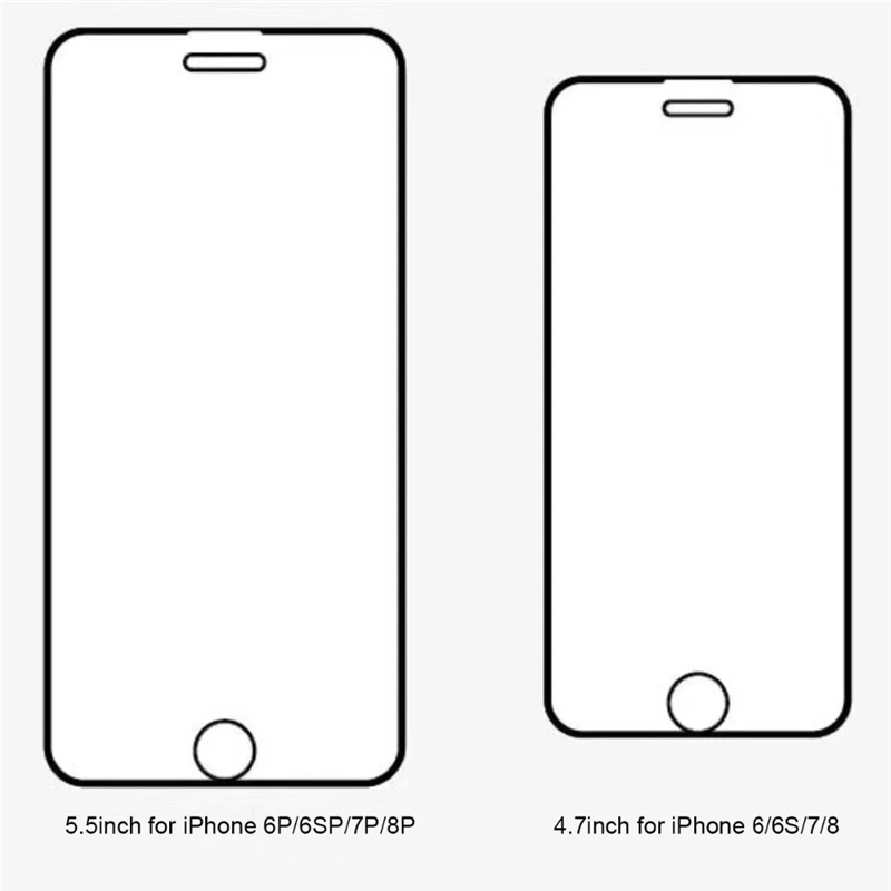 Защитное стекло закаленное 3D для iPhone 8 plus/8/7/6/6s plus | Мобильные телефоны и