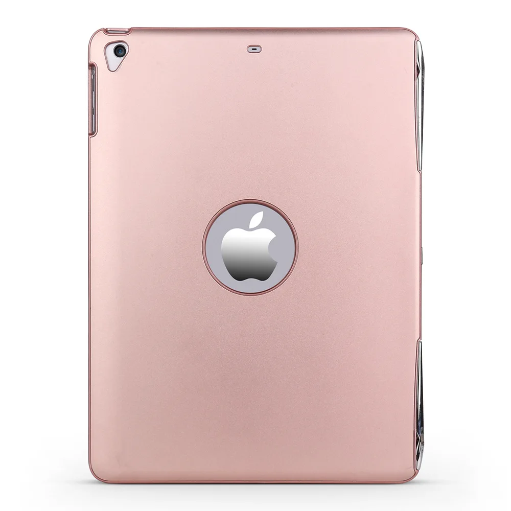 Для iPad 9,7 съемный Смарт чехол+ тонкий 7 цветов светодио дный LED подсветка Алюминий Bluetooth русский/Испанский клавиатура