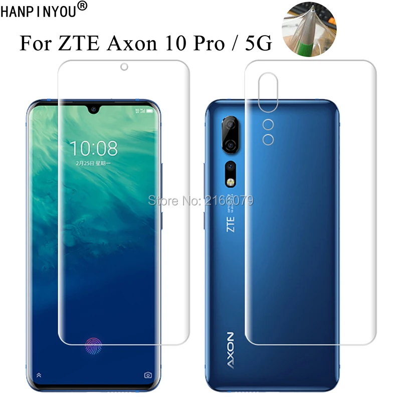 Для ZTE Axon 11 10 10s Pro 5G мягкая ТПУ Передняя Задняя полная защита экрана прозрачная