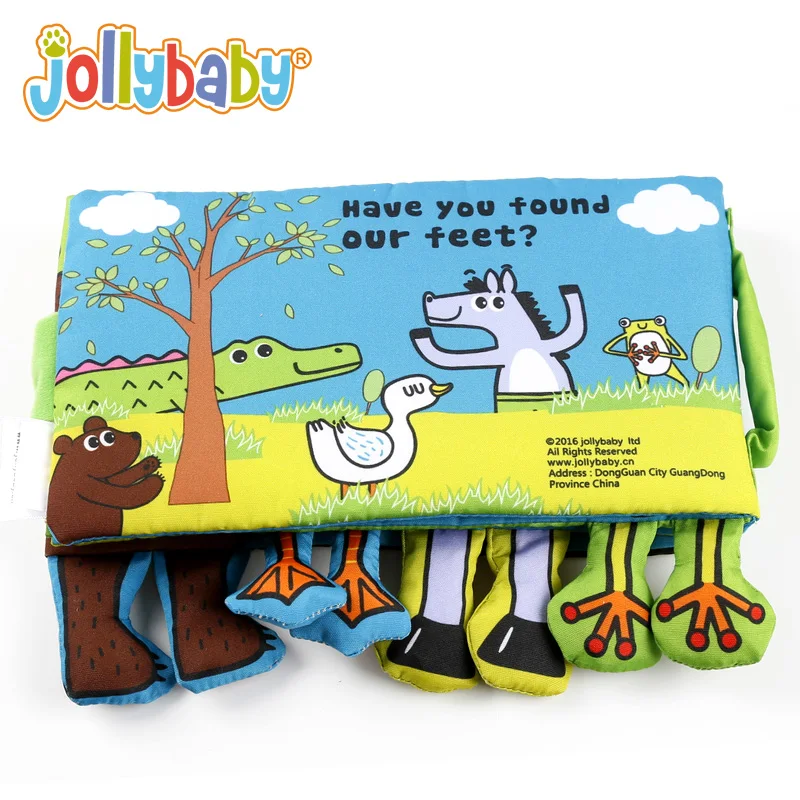 Книга Jollybaby с погремушками чьи ноги | Канцтовары для офиса и дома