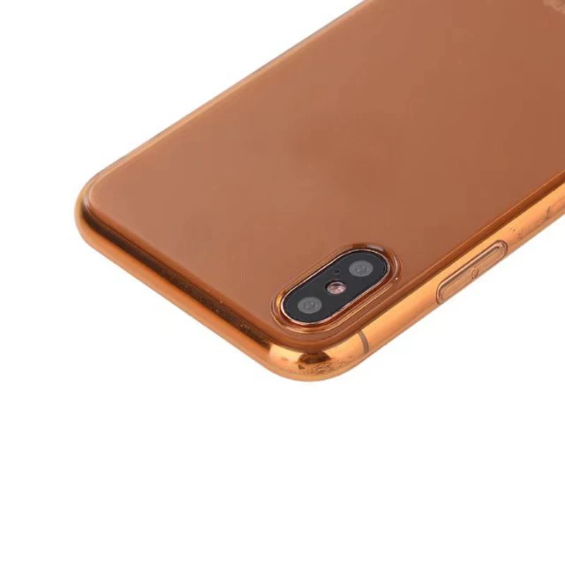 Anshow Красочные Мягкие TPU прозрачный чехол для iPhone X плотная Глянцевая Bling кожи 5.8