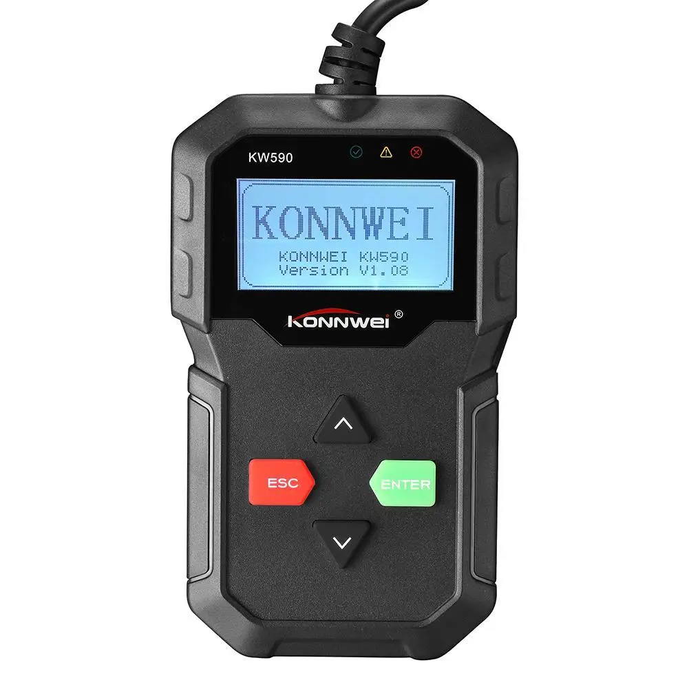 2017 KONNWEI OBD 2 OBD2 Автосканер KW590 Поддержка нескольких языков полная функция ODB2
