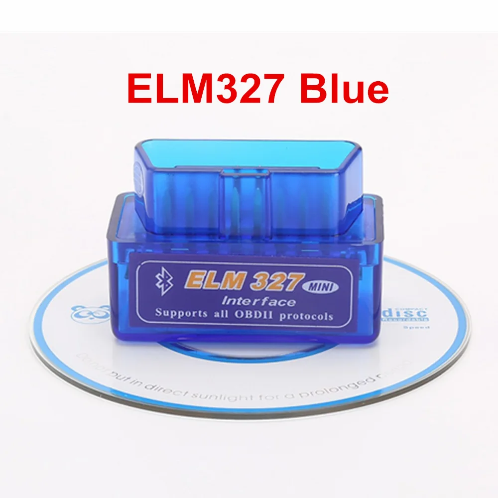 Blue Супер мини ELM327 Bluetooth OBD2 V2.1 черный/белый/синий салона автомобиля диагностический Интерфейс работает на Android/PC - Цвет: Blue
