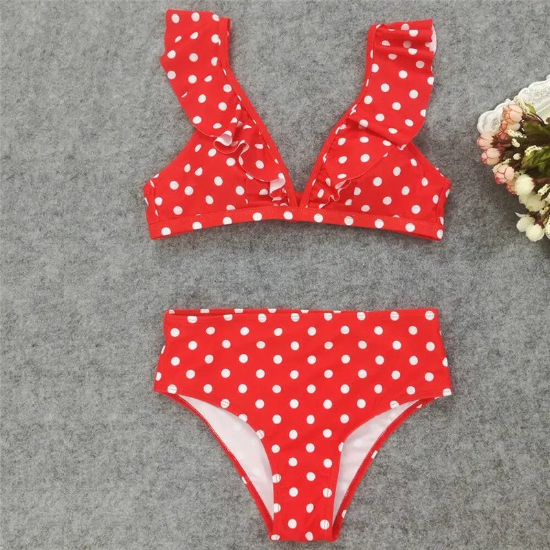 

Womens Swimwear High Waisted Bikini Set Push Up Bra Padded 2Pcs Summer Swimsuit 2019 costumi da bagno donna Sexy New Hot Sale