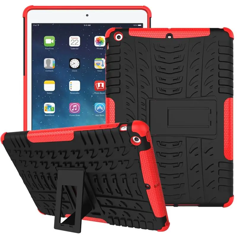 

Армированный чехол-подставка для ipad 5 air Grid, матовый сверхпрочный защитный чехол из ТПУ и ПК, чехол для Apple ipad Air 1, чехол для планшета #