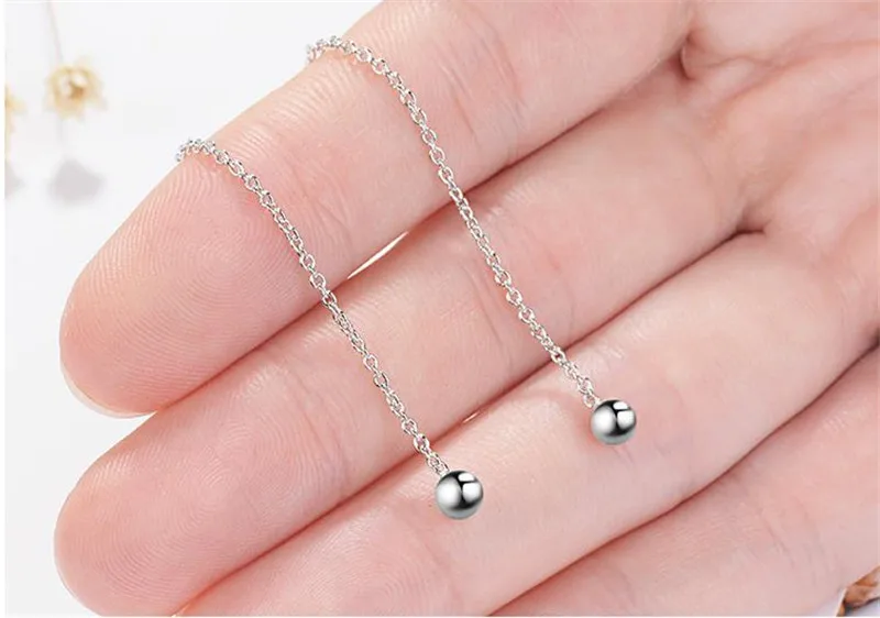 Модные женские длинные серьги LUKENI из серебра 925 пробы для девочек аксессуары дня
