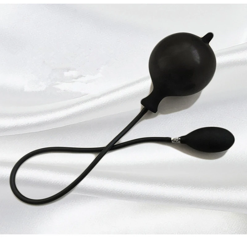 Safety Soft Big Inflatable Anal Plug Silicone Dilate Butt Inflate Balls Stimulate Massage Products Sex Toys. | Красота и здоровье